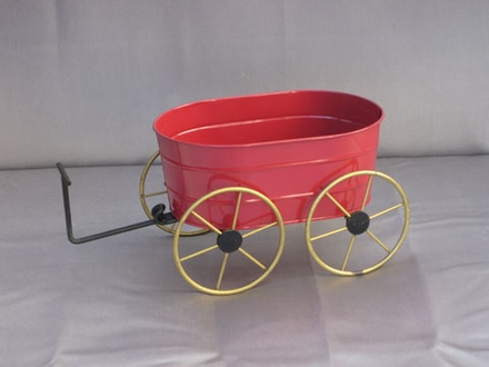 main photo of Sleigh Planter, Red