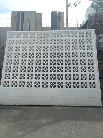 main photo of Patterned Breeze Block Foam Wall 12'61/2" x 10'1/2"