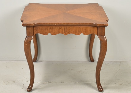 main photo of Small Wooden End Table w/ Queen Anne Legs