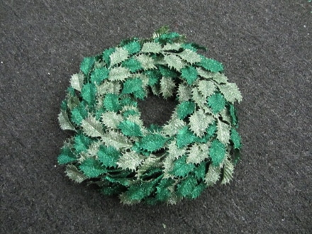 main photo of Wreath, Green Glitter, 16" diameter