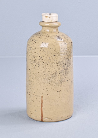 main photo of Stoneware Beer Bottle w/ Modern Corkscrew cap