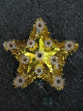main photo of Golden Star w lights, 8"
