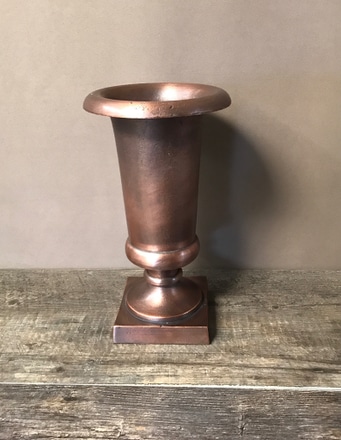 main photo of Footed Bronze or Antique Copper Urn