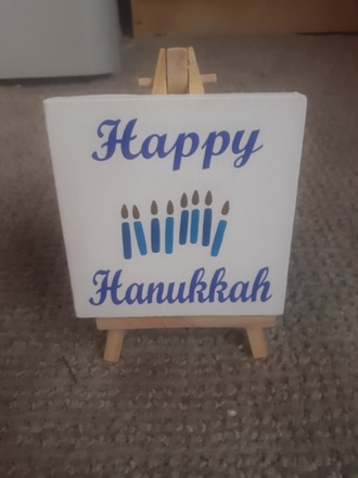 main photo of Happy Hanukkah sign