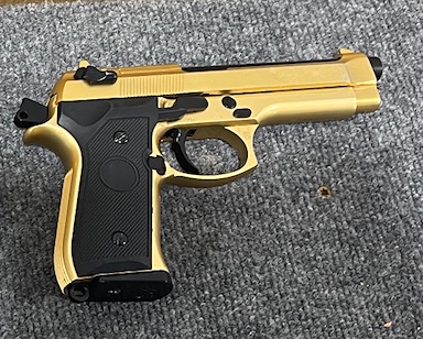 main photo of Gold Beretta 92F