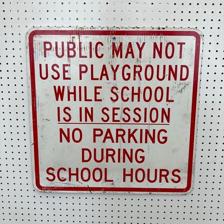 main photo of Playground sign