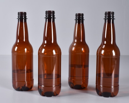 main photo of Set of 3 Faux Plastic Beer Bottles with Resin Pour