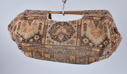 main photo of Oversized Carpet Bag with Dowel Handles