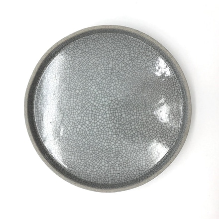 main photo of Gray Crackle Glazed Plate