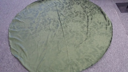 main photo of Round Tablecloth, forest green 67"