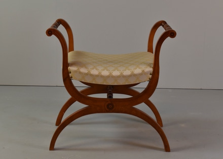 main photo of Neoclassical Upholstered Wood Bench