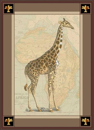 main photo of giraffe with border ii