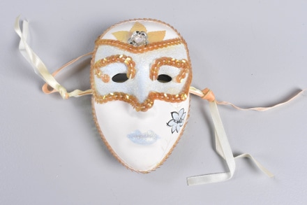 main photo of Miniature Decorative Porcelain Masquerade Mask