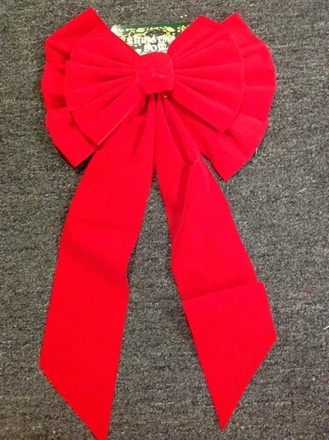 main photo of 20" red bows