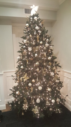 main photo of 10' Tree with custom decor and mini lights