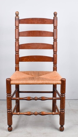 main photo of Ladder Back Chair with Wicker Seat