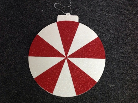 main photo of Peppermint candy ornaments 15" flat
