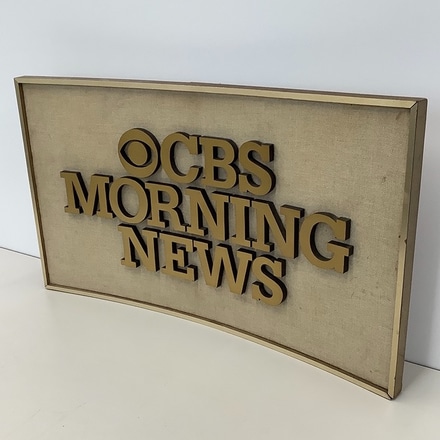 main photo of CBS Morning News Sign