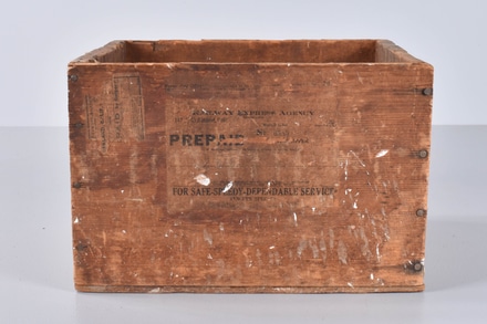 main photo of Wooden Crate with Railway Label
