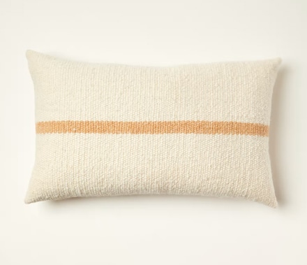 main photo of Rust Stripe Lumbar Pillow