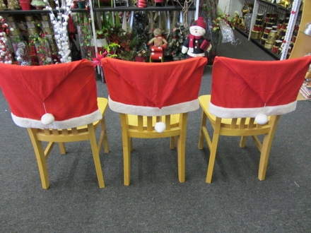 main photo of Santa Hat slipcovers for chair backs