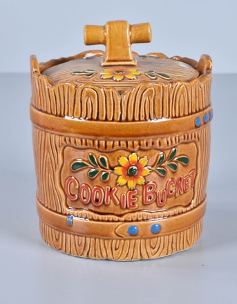 main photo of Cookie Jar; Ceramic Well Bucket  Design