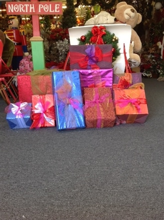 main photo of 6" to 30" fabric wrapped present boxes