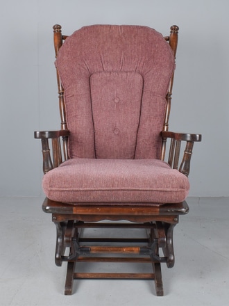 main photo of Platform Rocking Chair with Pink Cushions