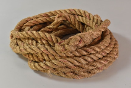 main photo of Coil of Hemp Rope with Red Ticking