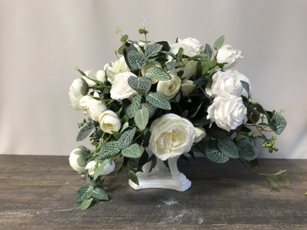 main photo of White Petite Rose Rununculus Arrangement