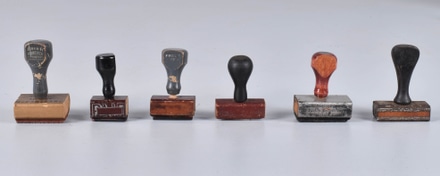 main photo of Assorted Rubber Stamps - Group of Six (6)