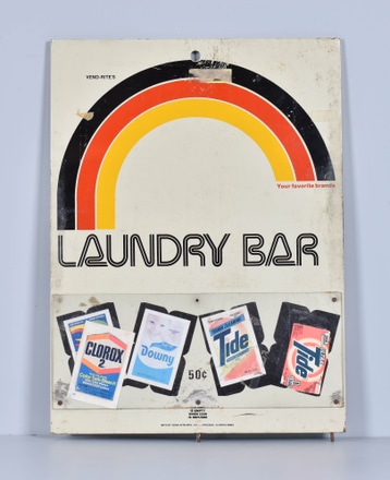 main photo of Metal Laundry Bar Vending Machine Sign