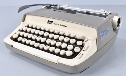 main photo of Smith Coroner Grey and Cream Typewriter (Non-Working)