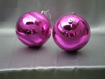 main photo of Purple Ornaments, 8" diameter