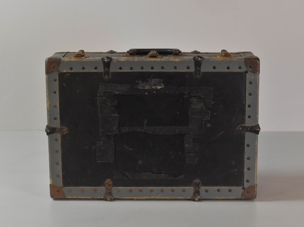 main photo of Hard Suitcase with Metal Edging - Reinforced for Actor to sit on