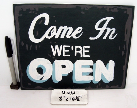 main photo of "COME IN WE'RE OPEN" SIGN