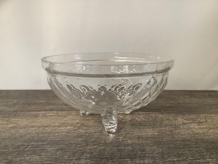 main photo of Glass Hobnail Footed Bowl