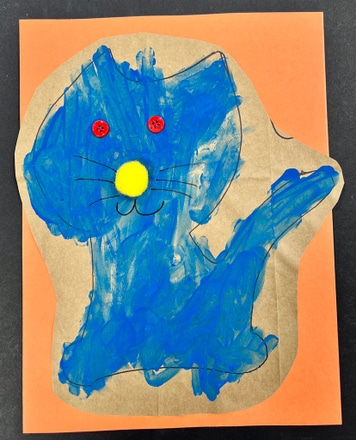 main photo of Blue Cat Drawing