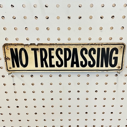 main photo of No Trespassing Sign
