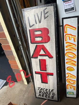 main photo of Live Bait Sign With Graphics