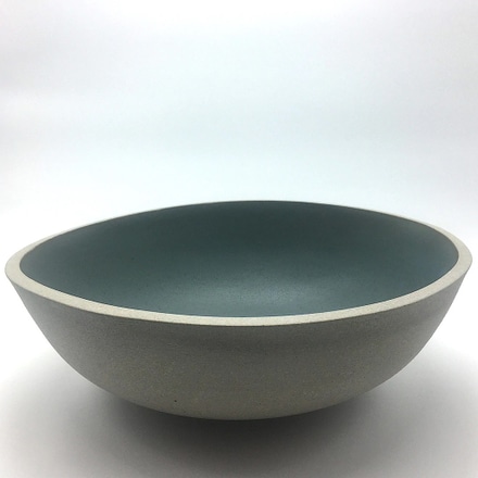 main photo of Blue Glazed Greystone Decorative Bowl