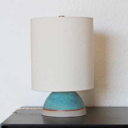 main photo of Turquoise Glazed Greystone Table Lamp
