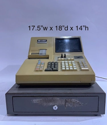 main photo of 1980s cash register