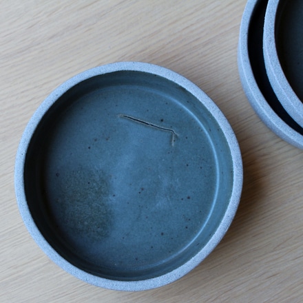 main photo of Small Blue Glazed Greystone Plate