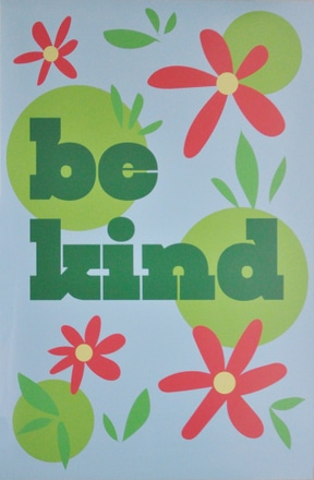 main photo of Cleared unframed poster:  Be Kind