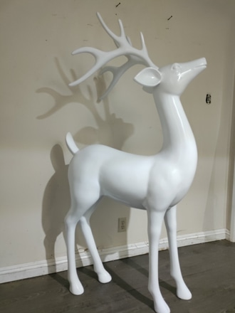 main photo of White modern Reindeer. 66" H x 32" W