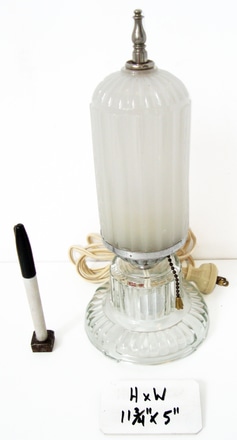 main photo of ART DECO BULLET TABLE LAMP