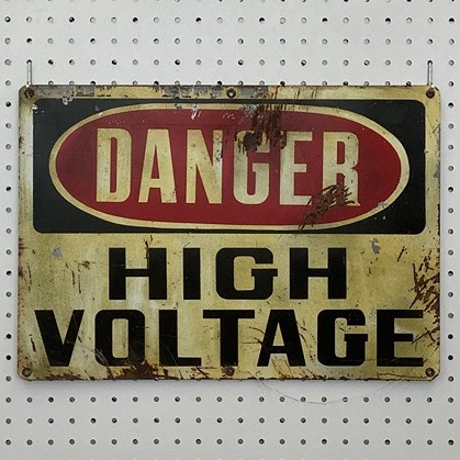 main photo of Danger High Voltage Sign