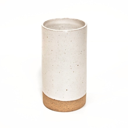 main photo of White Light Speckle Glazed Sandstone Vase