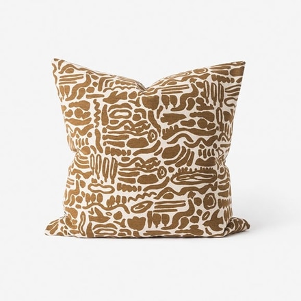 main photo of Bronze Abstract Throw Pillow